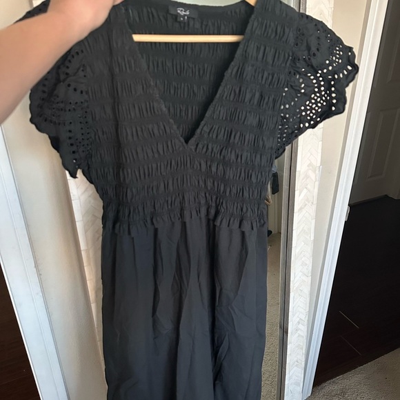 Rails Black  Clementine Eyelet Midi Dress - Picture 6 of 10